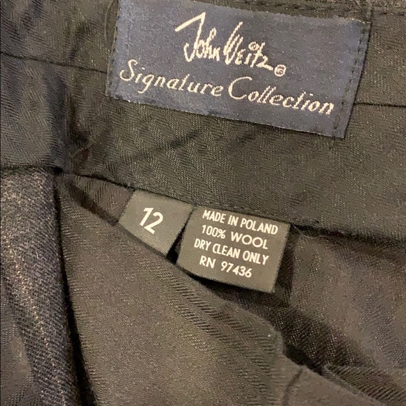 100% Wool suit gray with tan pinstripe - Picture 3 of 3